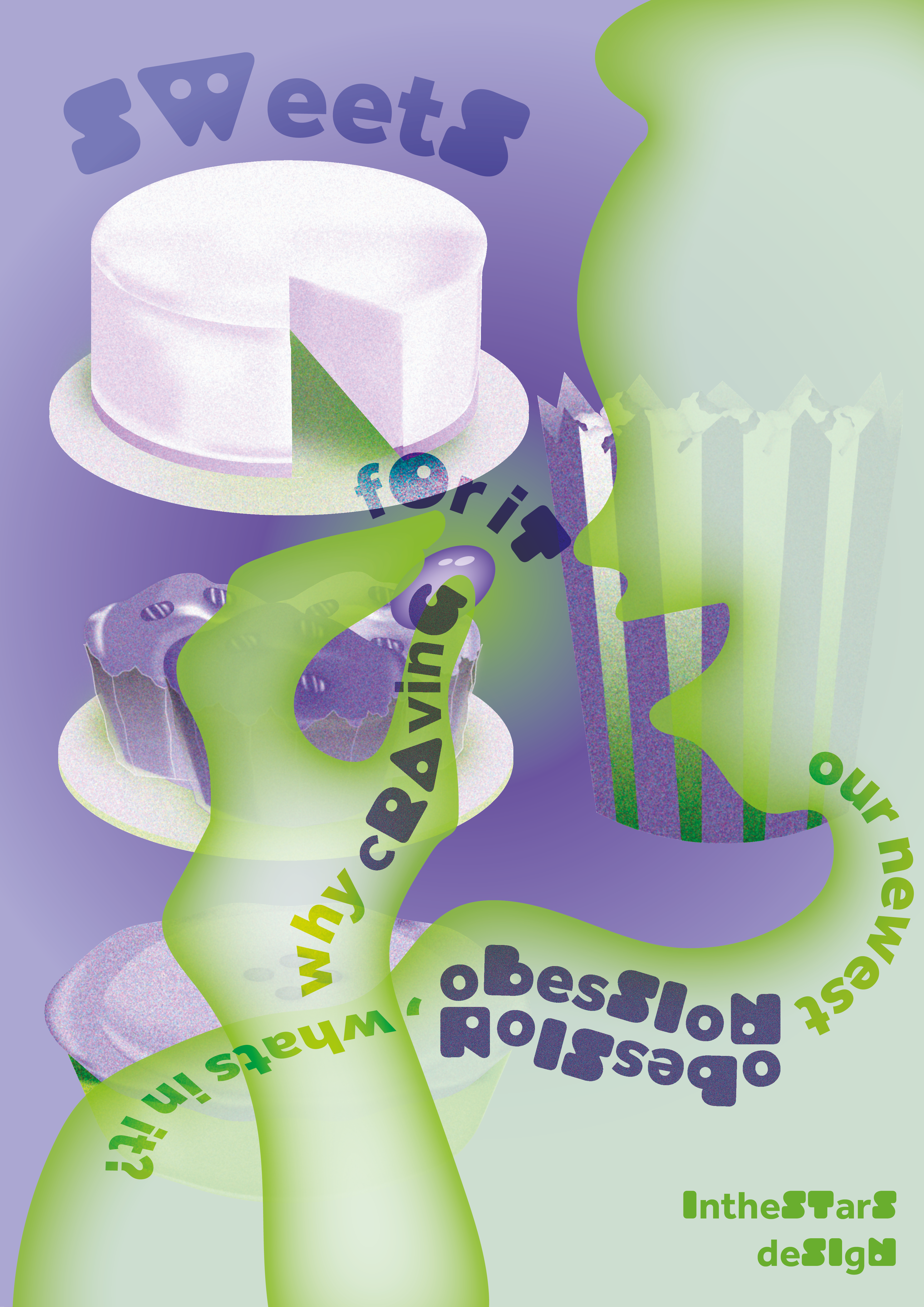 Affiche illustré, réalisé sur Illustrator. Inspiré par l'affiche 'triathlon de la mode ethique' de Maison solide et les illustrations de Noyah Jung.